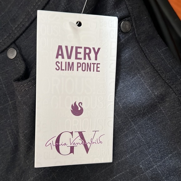 Gloria Vanderbilt Avery Slim Ponte dress pants grey - Picture 5 of 6